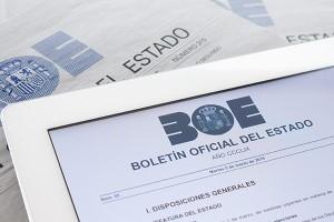 Portada del BOE